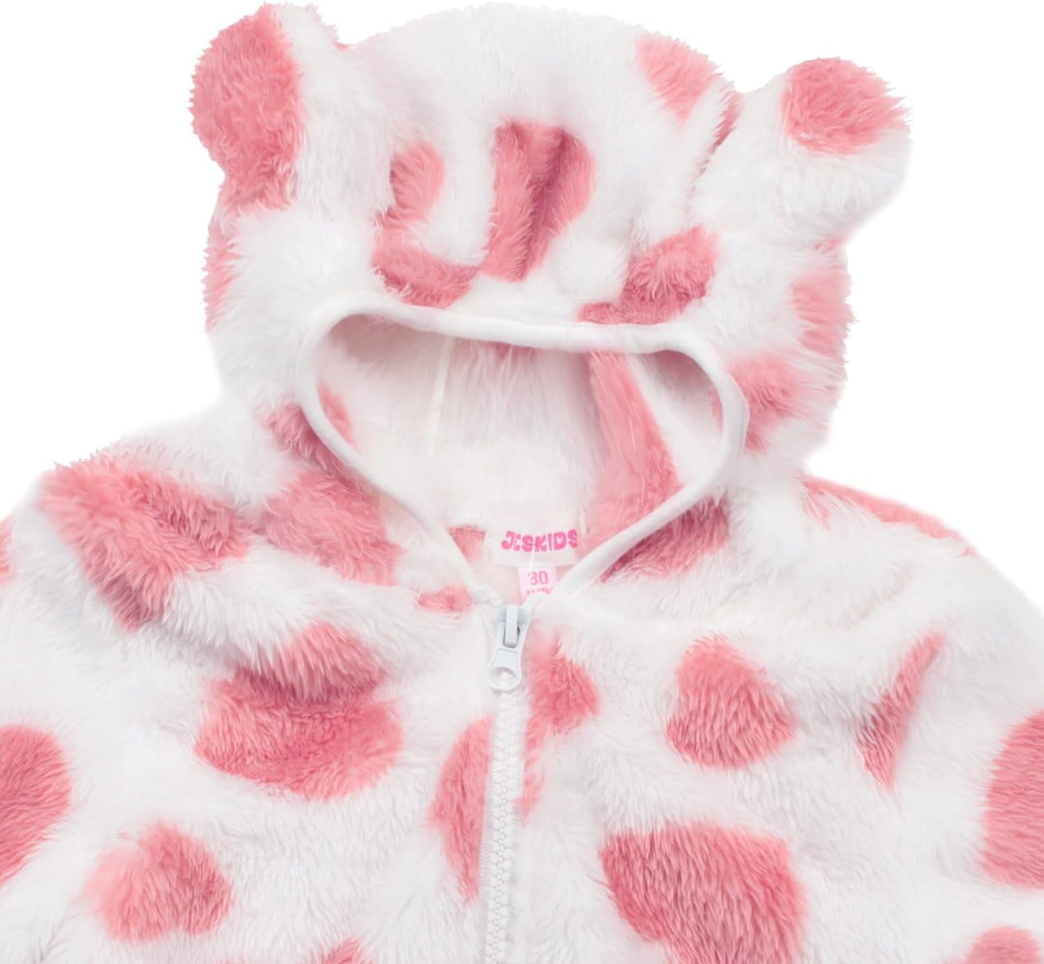 Toddler Girls Boys Fleece Hoody Jacket Zip up Teddy Coat Warm Winter Outwear