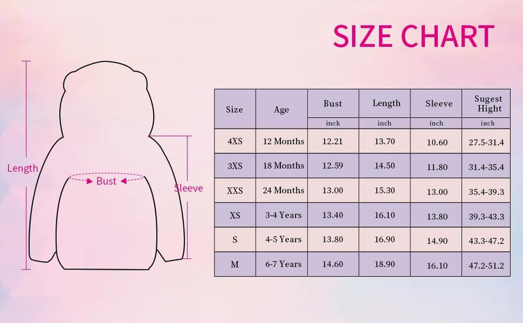 Toddler Girls Boys Fleece Hoody Jacket Zip up Teddy Coat Warm Winter Outwear