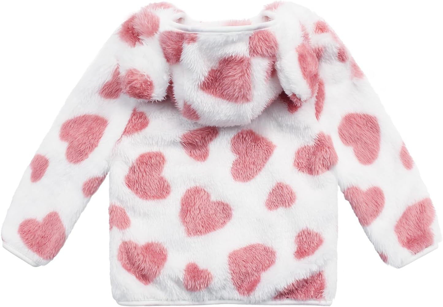 Toddler Girls Boys Fleece Hoody Jacket Zip up Teddy Coat Warm Winter Outwear